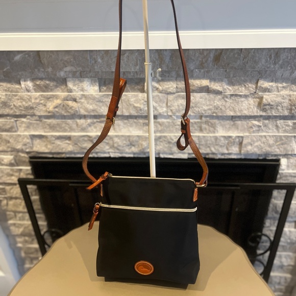 Borsa A Mano Dooney & Bourke In Nylon E Pelle Con Bordo Grande - Foto 2